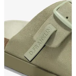 Sandalias planas de mujer en piel con Vibe
