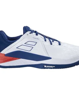 Propulse Fury 3 All Court Shoes White / Estate Blue UK 11 - Babolat - FashionsVida