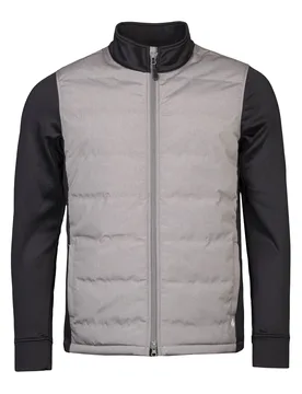 Mens Black Fleece Lined Jacket Full Zip - Heat Holders - FashionsVida