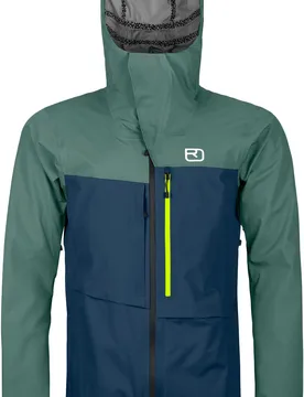 Veste de freeride - 3L Ravine Shell Jacket M Deep Ocean en Laine - Taille XL - Vert - Ortovox - FashionsVida