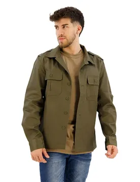 Camicia A Maniche Lunghe Us Olive S
