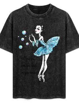 Live your Ballerina Dreams! T-Shirt Big Size Short Sleeve Tee for Men - Aliexpress - FashionsVida
