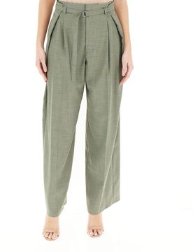 VICOLO Pantalone wide leg VERDE M
