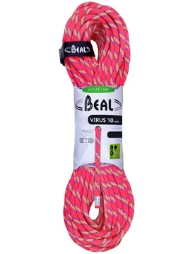 Corde d'escalade - Virus 10mm Pink - Taille 50 m - Rose - Beal - FashionsVida