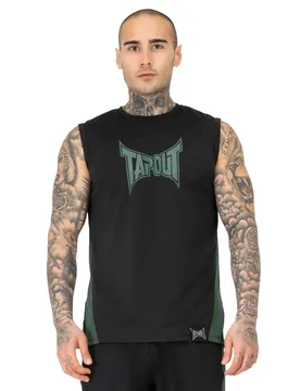 T-shirt Sans Manches Training Black / Green S - TapouT - FashionsVida