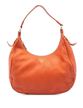 Vitello Daino Zip Top Hobo - Prada - FashionsVida