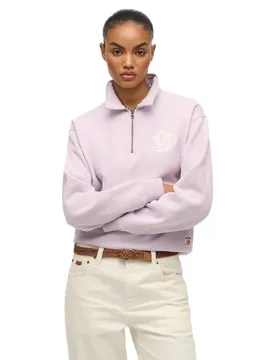 Pull à Demi-zip Neon Collared Parma Violet Purple XL