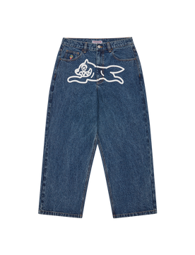 Running Dog Triple Scoop Denim Pant - Mid Wash