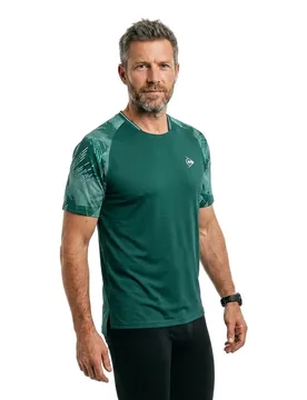 Game 3 Short Sleeve T-shirt Aventurine Green / White / Aqua Sky XL - Dunlop - FashionsVida