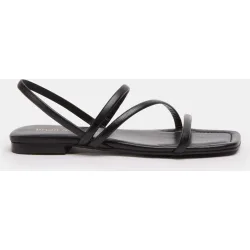 Sandalias planas de mujer con tiras