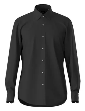 Camicia A Maniche Lunghe H-hank Kent Dark Grey 44