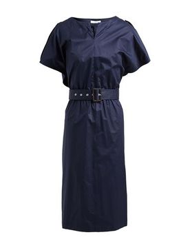 Vestido midi Mujer Azul marino 36 Mujer