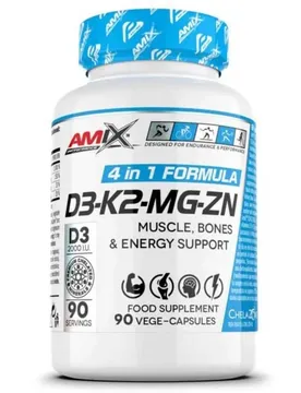 Capsules énergétiques Performance D3-k2-mg-zn 90 Unités
