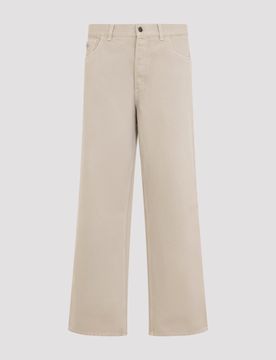 Men's 100% Cotton Loose-Fit Printed Denim Jeans