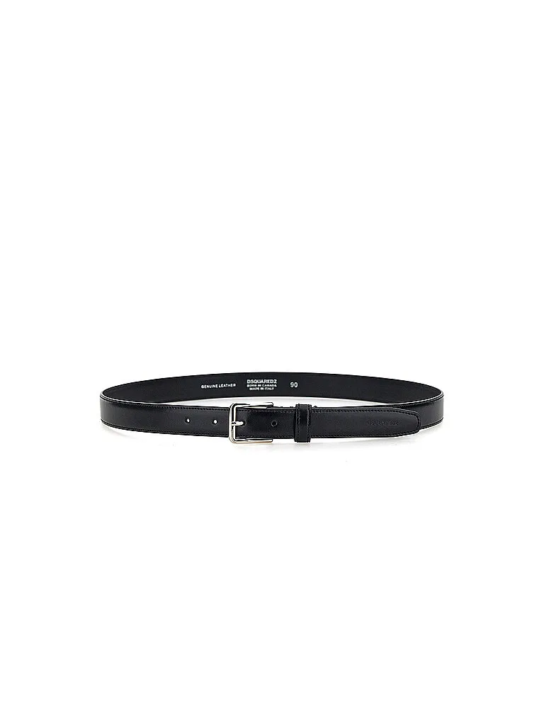 Cinturón de cuero negro 85 - Dsquared2 - FashionsVida