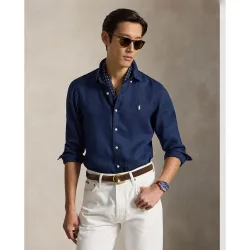 Camisa de hombre de lino Slim Fit