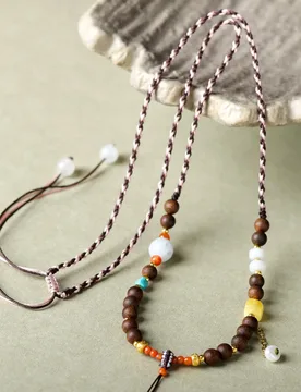 Handcrafted Universal Pendant Cord with Jadeite, Amber, South Red, and Agate - New Chinese Style Necklace Cord - Aliexpress - FashionsVida