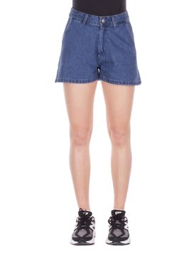 Pantaloncini blu Stonewashed