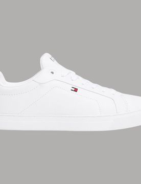 Sneakers Icon Court in pelle bianca con suola in gomma