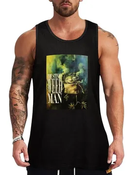 THE STINKY WEED MAN Tank Top Solid Color Basic Tank Top Regular Fit Casual Wear - Aliexpress - FashionsVida