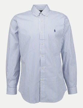 Polo Freizeithemd mit Streifenmuster Blau S
