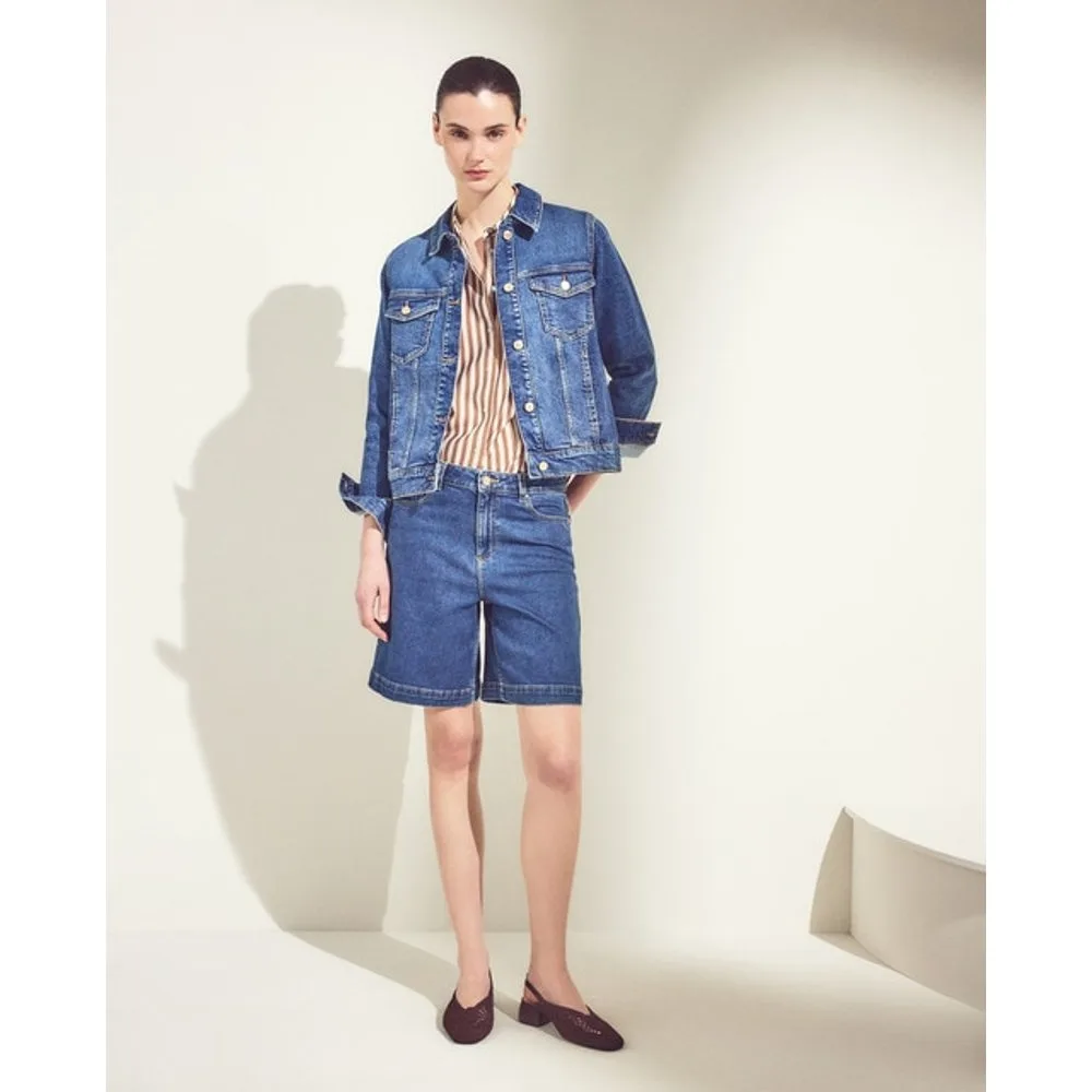 Short vaquero de mujer cinco bolsillos liso - Woman El Corte Inglés - FashionsVida