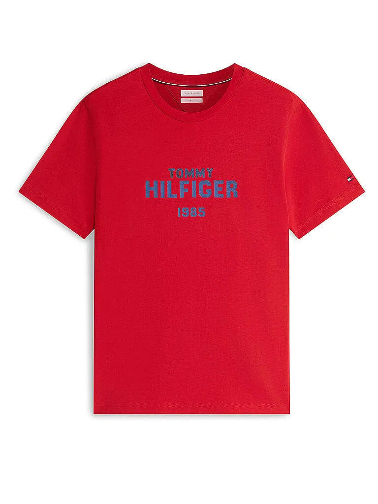 T-Shirt rot M herren - Tommy hilfiger - FashionsVida