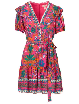 Vestido corto con estampado floral - Adrianna Papell - FashionsVida