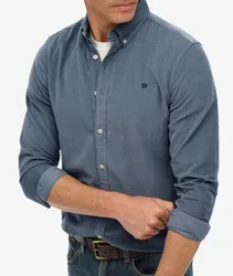 Superdry Herren Klassisches Feincord-hemd Blue - Größe: Xxl