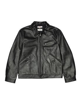 Chaqueta de cuero negro M