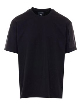 Y-3 T-shirt nera con logo