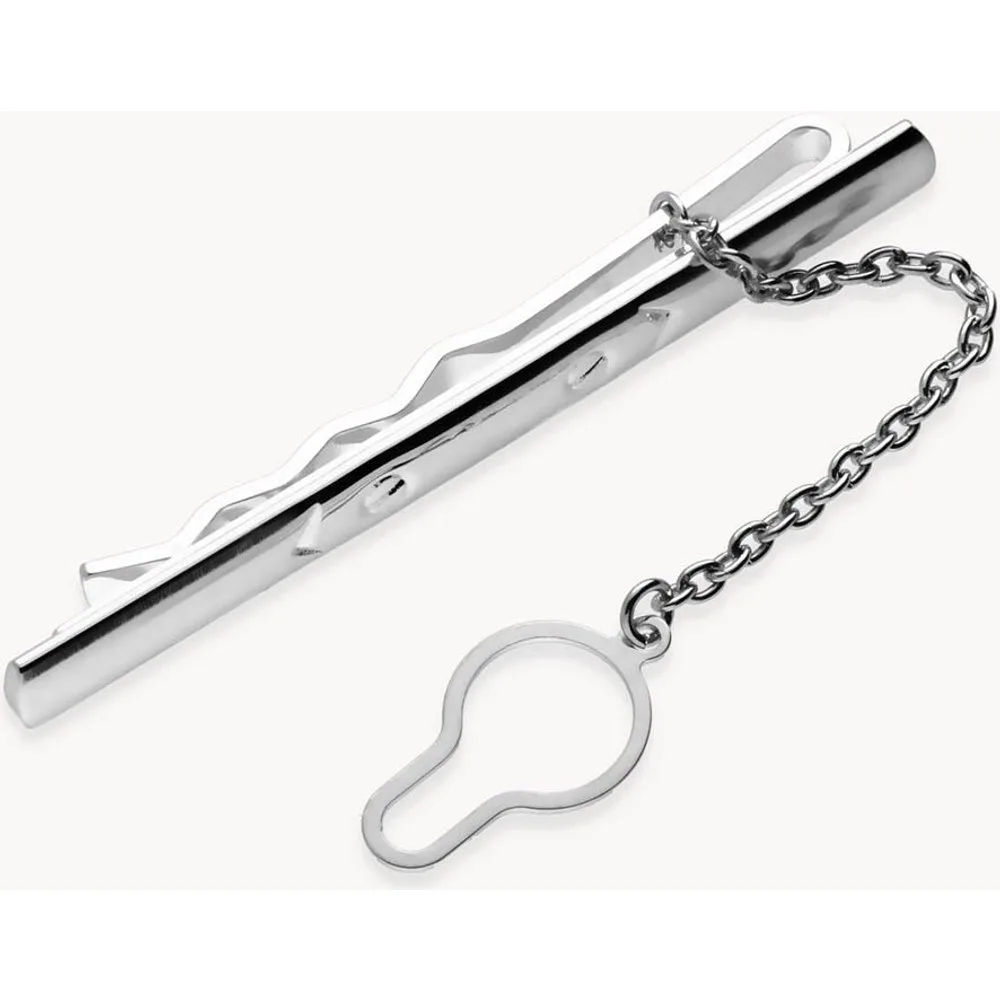Pasador de corbata flecha de metal rodiado - OKsilver - FashionsVida