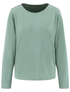 Maglietta A Maniche Lunghe 26136100 Moss Green M - Fynch Hatton - FashionsVida