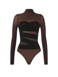 Body INFINITE WRAP dark wood / black marron S