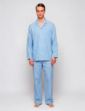 Pijama largo de hombre rayas - Mirto - FashionsVida