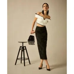 Top de escote Bardot