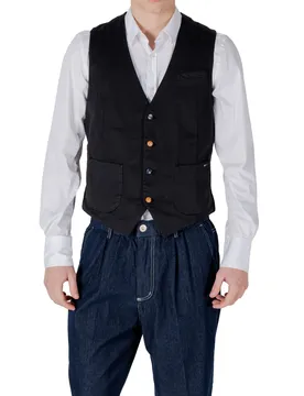 Herren Weste Schwarz 485508