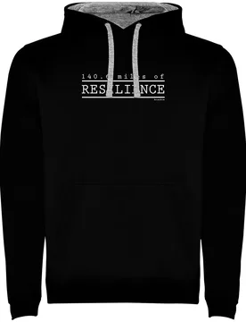 Resilience Two-colour Hoodie Black / Grey 3XL Men - Kruskis - FashionsVida
