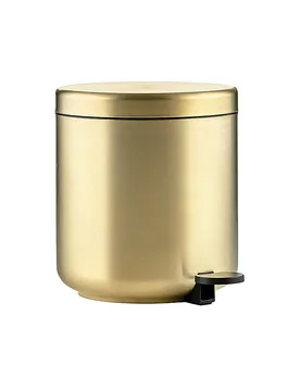 Cubo de pedal de baño UME BRASS 19,5x22cm Oro oro - Zone - FashionsVida