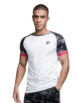 T-shirt à Manches Courtes 19316 White / Black S