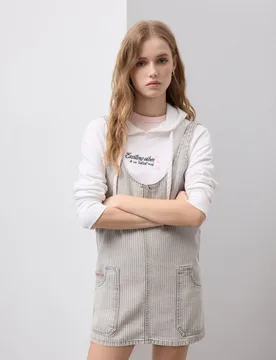 Pichi denim estampado de mujer - Green Coast - FashionsVida