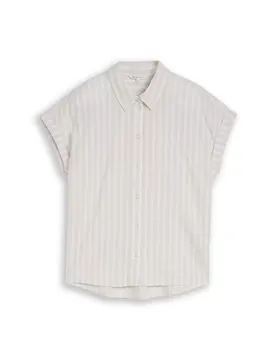 Shortsleeve cotton shirt female