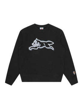 Spray Paint Running Dog Crewneck