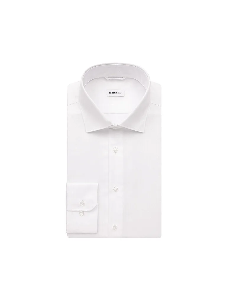 Camisa de vestir corte entallado blanco 41 - Seidensticker - FashionsVida