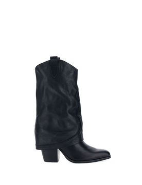 Stivali in pelle NERO 38