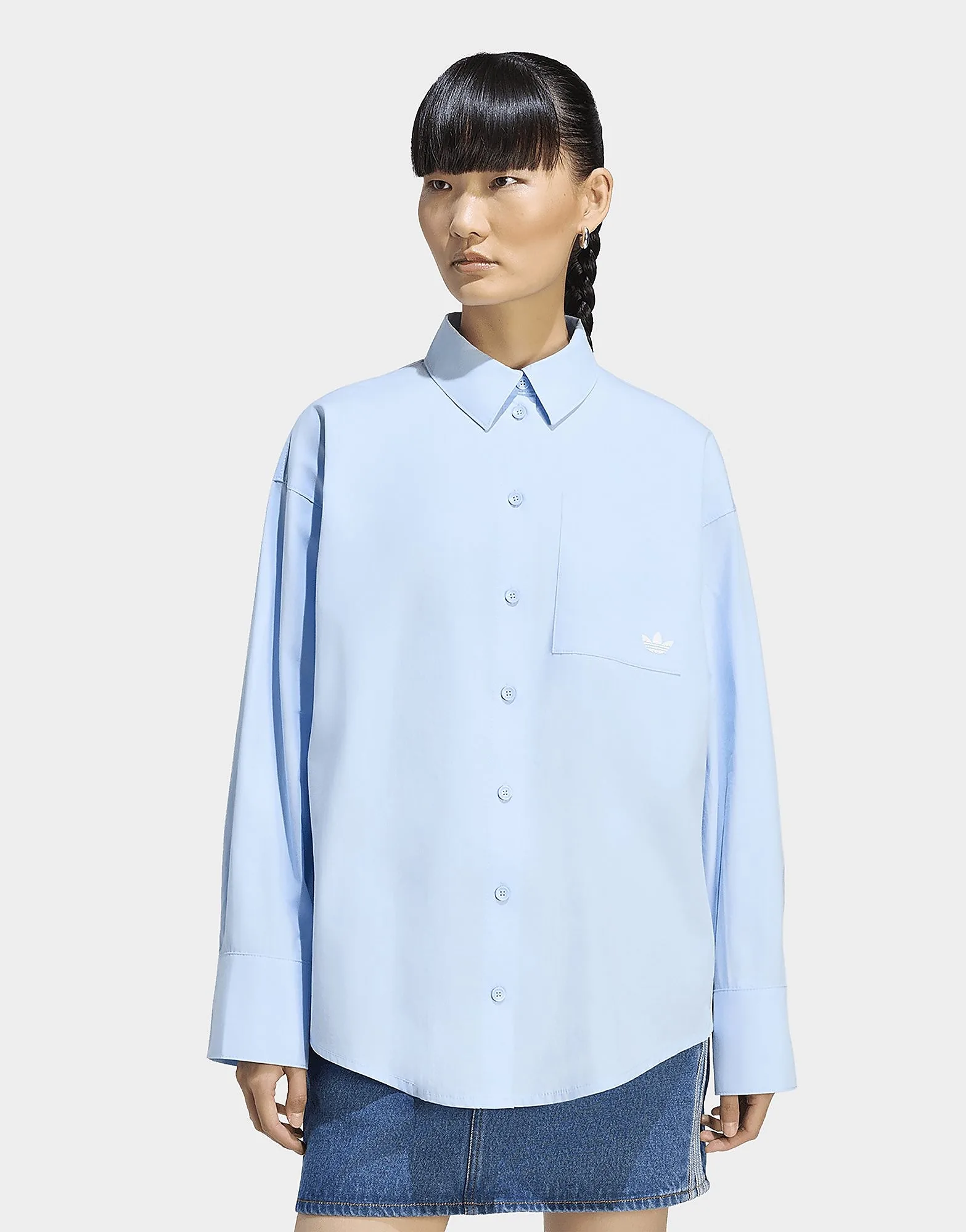 Womens Camicia A Strisce - Blu, blu blu Donna taglia L - Adidas - FashionsVida