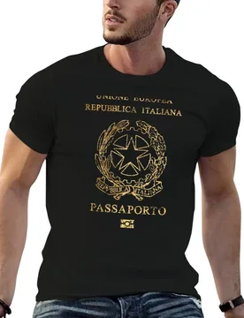 Italian Vintage Passport T-Shirt Fashion Simple Casual Tee Shirt - Aliexpress - FashionsVida