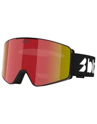 Skibrille G001 Matte Black Brown w/ Red Multi aus Wolle schwarz