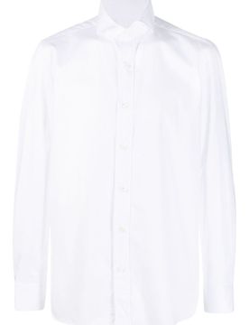 Stylish Cotton Long Sleeve Shirt with Buttoned Cuffs