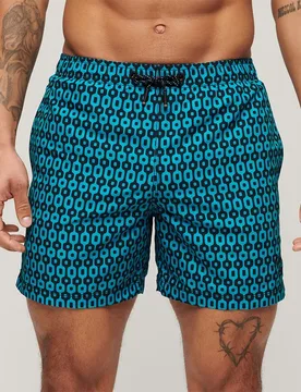 Short De Bain Printed 15´´ Navy Geo Print S - Superdry - FashionsVida